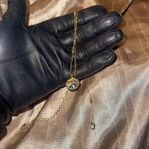 Sorelli Elegant Gold Necklace with Crystal Pendant